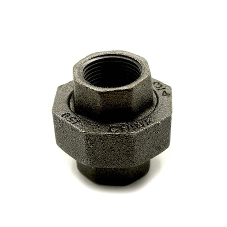 Thrifco Plumbing 1-1/2 Inch Black Steel Union 8319036